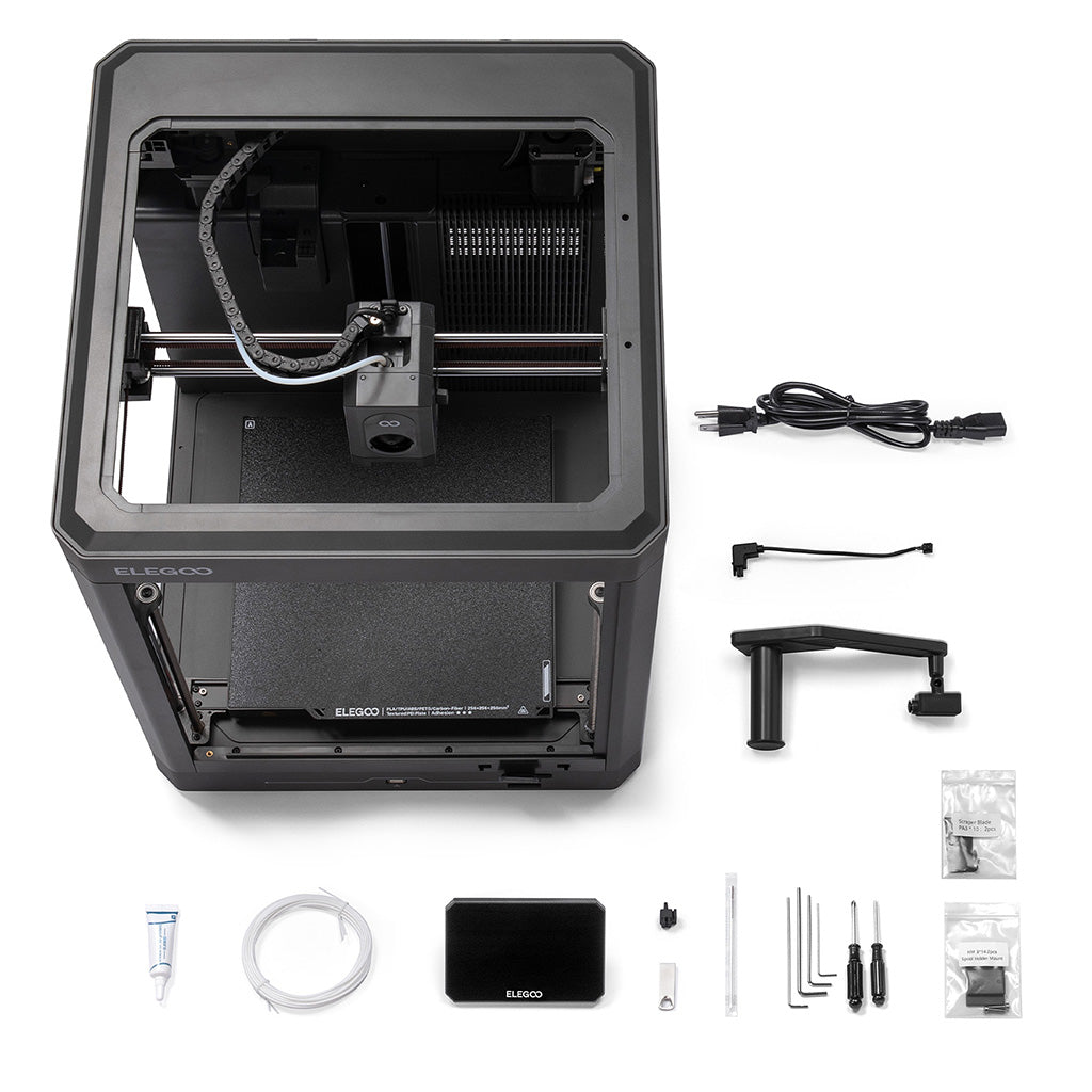 ELEGOO Centauri 2 printer and included accessories