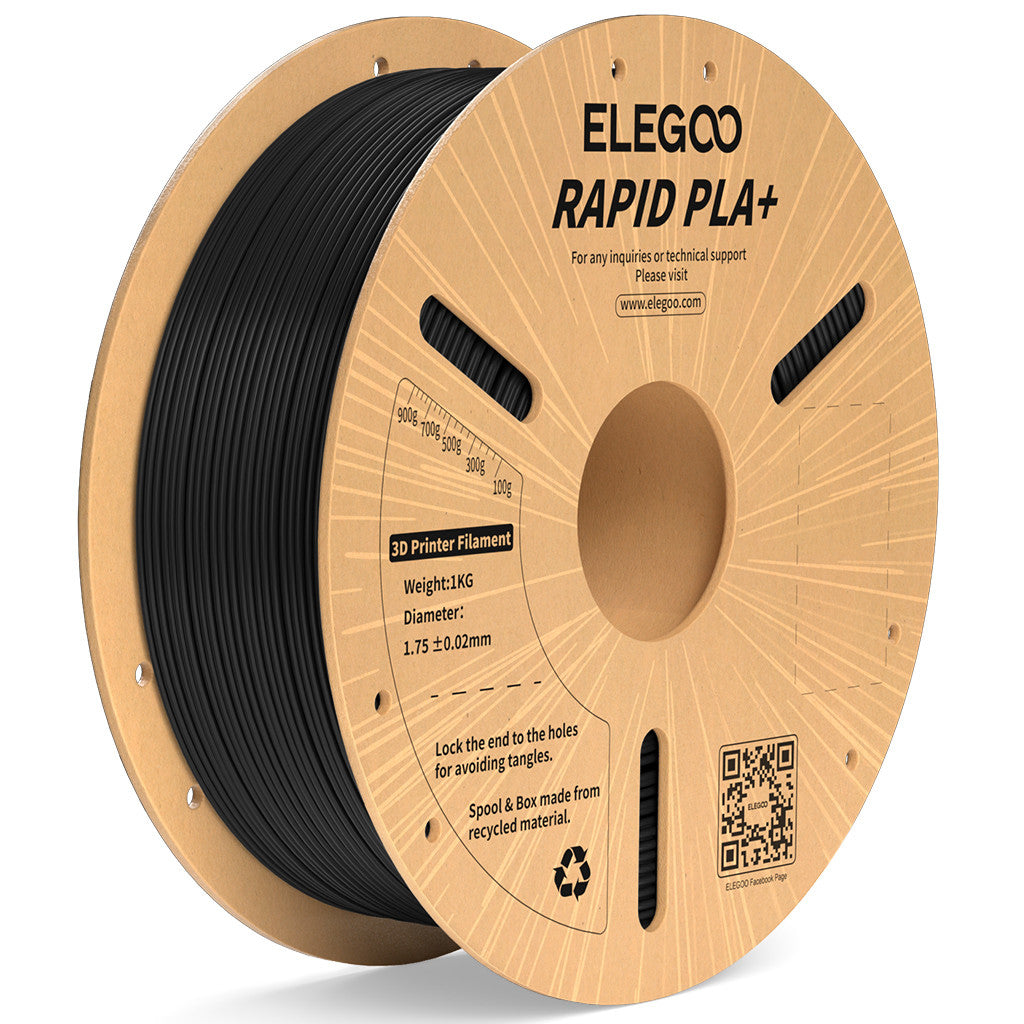 ELEGOO Rapid PLA Plus 1 kg Black